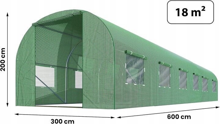 Folija tunelio formos šiltnamiui, 600 x 300 cm kaina ir informacija | Šiltnamiai | pigu.lt