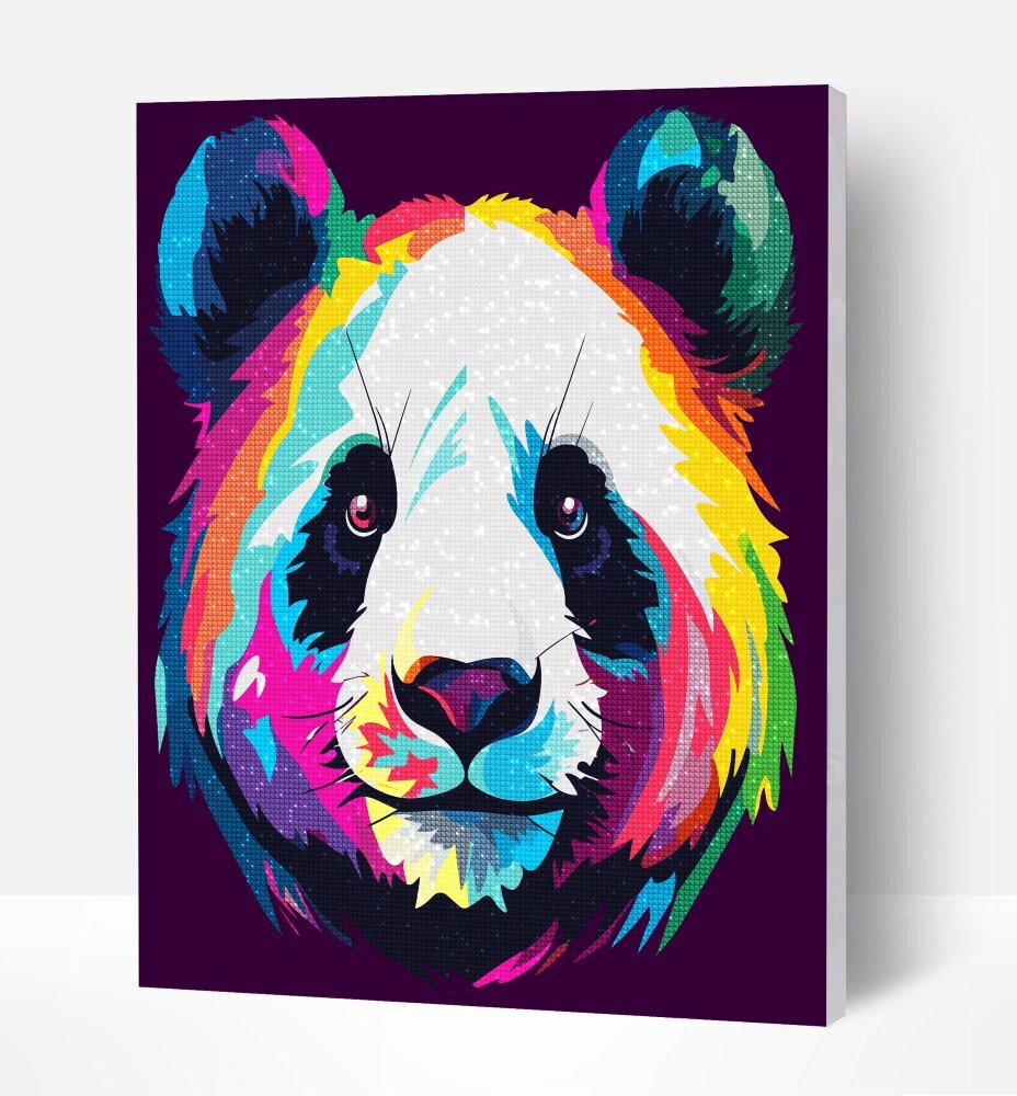 Deimantinė mozaika Splat Planet Panda 2, 30x40 cm kaina ir informacija | Deimantinės mozaikos | pigu.lt