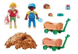 71512 PLAYMOBIL® myLife, ežiukų prižiūrėtojai цена и информация | Конструкторы и кубики | pigu.lt