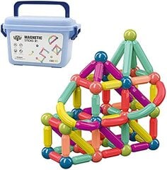 Magnetinis konstruktorius/kaladėlės, 100vnt. kaina ir informacija | Lavinamieji žaislai | pigu.lt