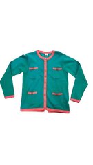 Megztinis mergaitėms Ativo Kids, žalias цена и информация | Свитеры, жилетки, пиджаки для девочек | pigu.lt