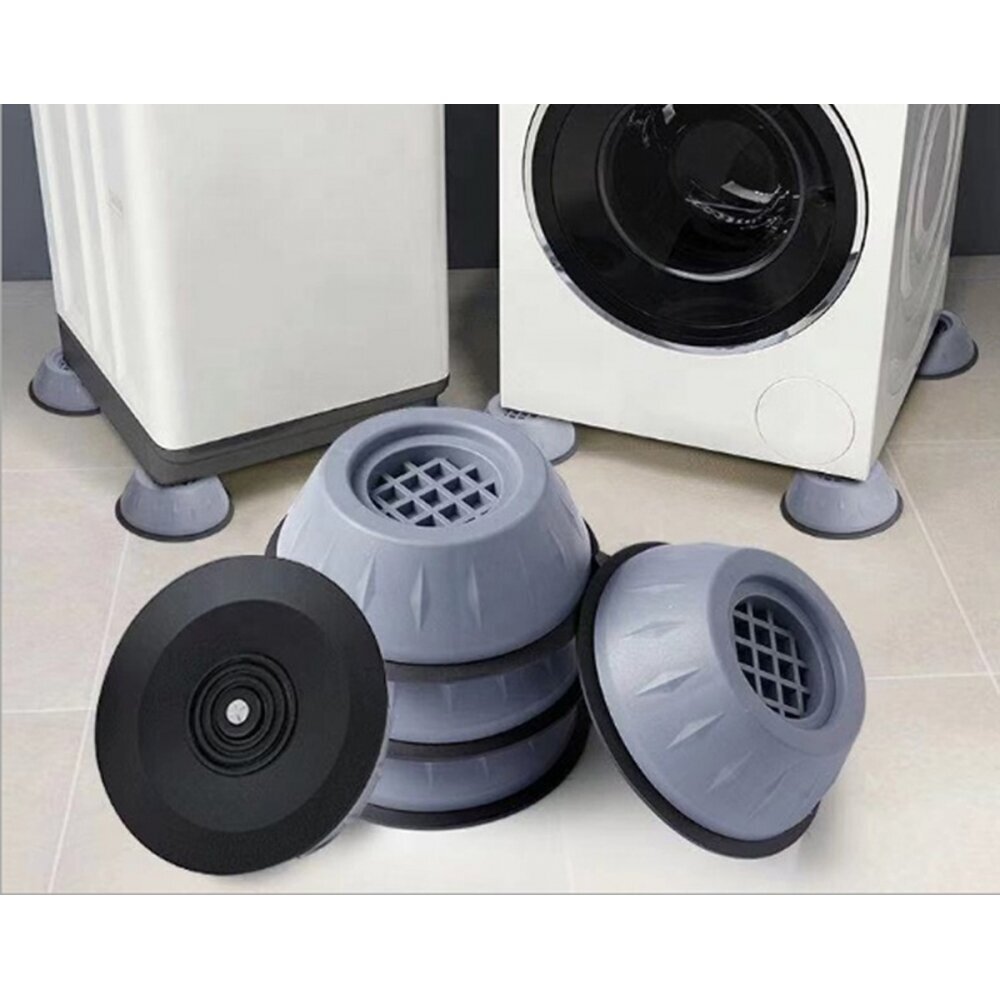 Antivibracinės guminės kojelės skalbimo mašinai, 4 vnt. kaina ir informacija | Vonios kambario aksesuarai | pigu.lt