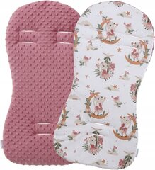 Двусторонний вкладыш в коляску  Babymam, Pink, 71x35 cm цена и информация | Аксессуары для колясок | pigu.lt