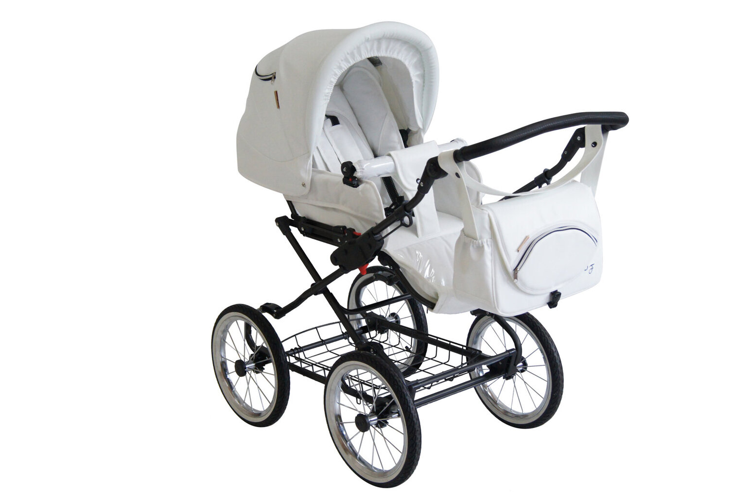 Universalus 3in1 vežimėlis Baby Fashion Fanari Classic white kaina ir informacija | Vežimėliai | pigu.lt