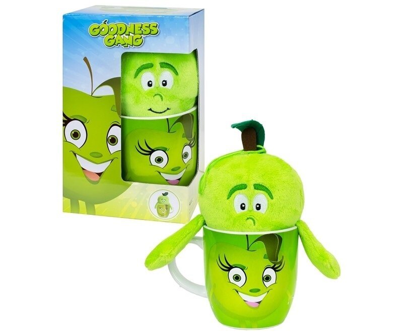 Puodelis Goodness Gang + pliušinis obuolys, žalias цена и информация | Originalūs puodeliai | pigu.lt
