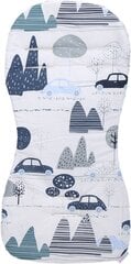 Двусторонний вкладыш в коляску  Babymam, Gray, 71x35 cm цена и информация | Аксессуары для колясок | pigu.lt