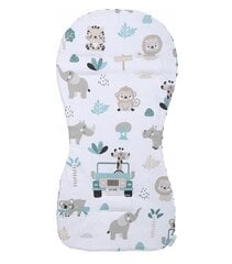 Двусторонний вкладыш в коляску  Babymam, Gray, 71x35 cm цена и информация | Аксессуары для колясок | pigu.lt