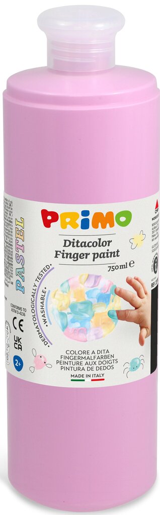 Dažai piešimui pirštais Primo, rožinės spalvos, 750 ml kaina ir informacija | Piešimo, tapybos, lipdymo reikmenys | pigu.lt