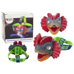 Galvos žibintuvėlis vaikams Lean Toys Dinozauras kaina ir informacija | Lavinamieji žaislai | pigu.lt