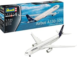 Konstruktorius Revell Airbus A330-300 Lufthansa New Livery, 1/144, 03816 kaina ir informacija | Konstruktoriai ir kaladėlės | pigu.lt