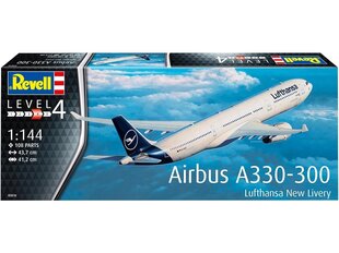 Konstruktorius Revell Airbus A330-300 Lufthansa New Livery, 1/144, 03816 kaina ir informacija | Konstruktoriai ir kaladėlės | pigu.lt