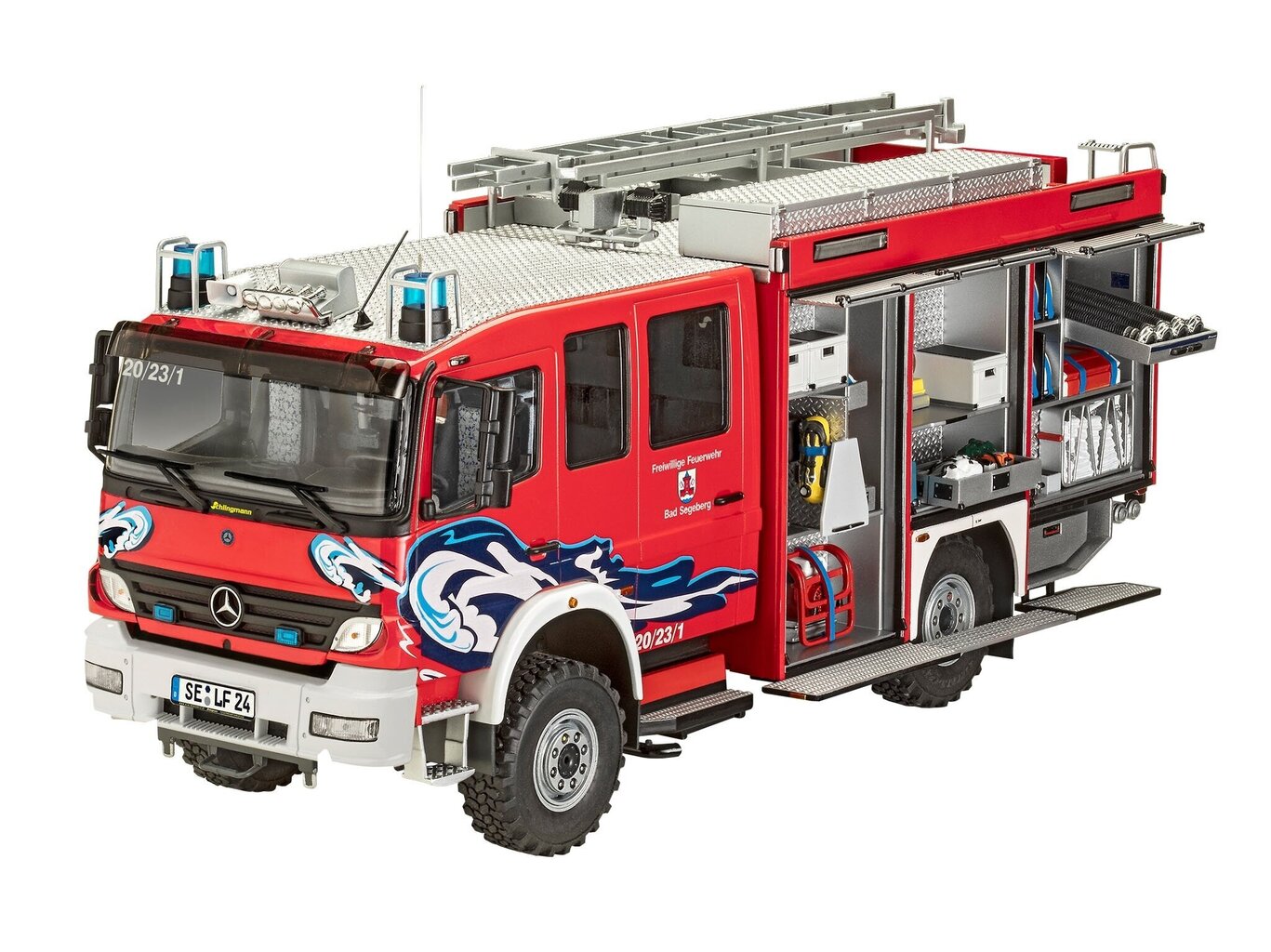 Konstruktorius Revell - Mercedes-Benz Atego 1529 AF Schlingmann TLF 16/25, 1/24, 07586 kaina ir informacija | Konstruktoriai ir kaladėlės | pigu.lt