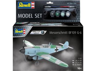 Revell - Messerschmitt Bf109G-6 easy-click-system подарочный набор, 1/32, 63653 цена и информация | Конструкторы и кубики | pigu.lt