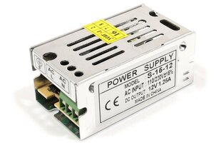 Модульный блок питания 12V 15W 1,25A IP20 VER.2 цена и информация | Источник питания | pigu.lt