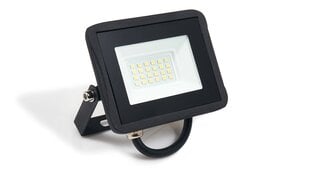 Prožektorius - LED halogeninis 20W - Juodas - Šiltai baltas (3000K) kaina ir informacija | Žibintuvėliai, prožektoriai | pigu.lt