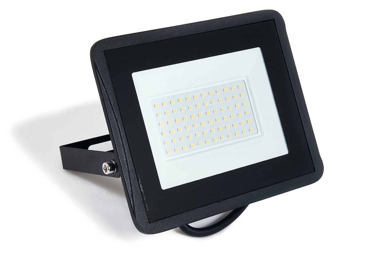 Prožektorius - LED halogeninis 50W - Juodas - Šiltai baltas (3000K) цена и информация | Žibintuvėliai, prožektoriai | pigu.lt