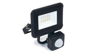 Prožektorius - LED judesio detektorius halogeninis 10W - Juodas - Šiltai baltas (3000K) kaina ir informacija | Žibintuvėliai, prožektoriai | pigu.lt