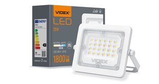 Prožektorius - LED halogeninis 20W - Baltas - Neutraliai baltas (5000K) kaina ir informacija | Žibintuvėliai, prožektoriai | pigu.lt