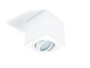 Квадратный накладной галогенный светильник LED Cubo - Белый цена и информация | Потолочные светильники | pigu.lt