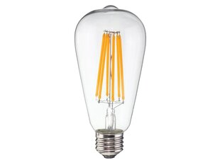 LED lemputė E27 6W ST64 Filament Retro - šiltai balta (3000K) kaina ir informacija | Elektros lemputės | pigu.lt