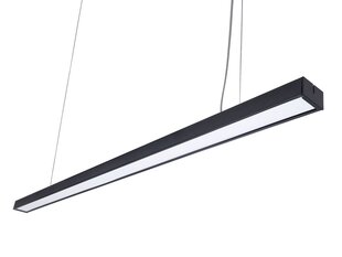 Подвесной потолочный светильник LED Linea 50W, черный, нейтральный белый (4500K) цена и информация | Люстры | pigu.lt