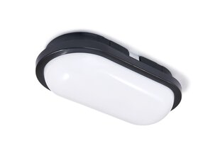 Овальный канальный светильник LED Torton 15W Black - Neutral White (4000K) IP65 цена и информация | Потолочные светильники | pigu.lt