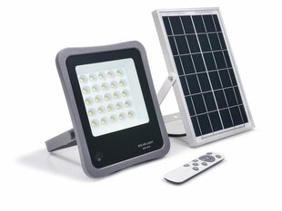 Prožektorius - LED saulės halogeninis 50W - Pilkas - Šaltai baltas (6000K) kaina ir informacija | Žibintuvėliai, prožektoriai | pigu.lt