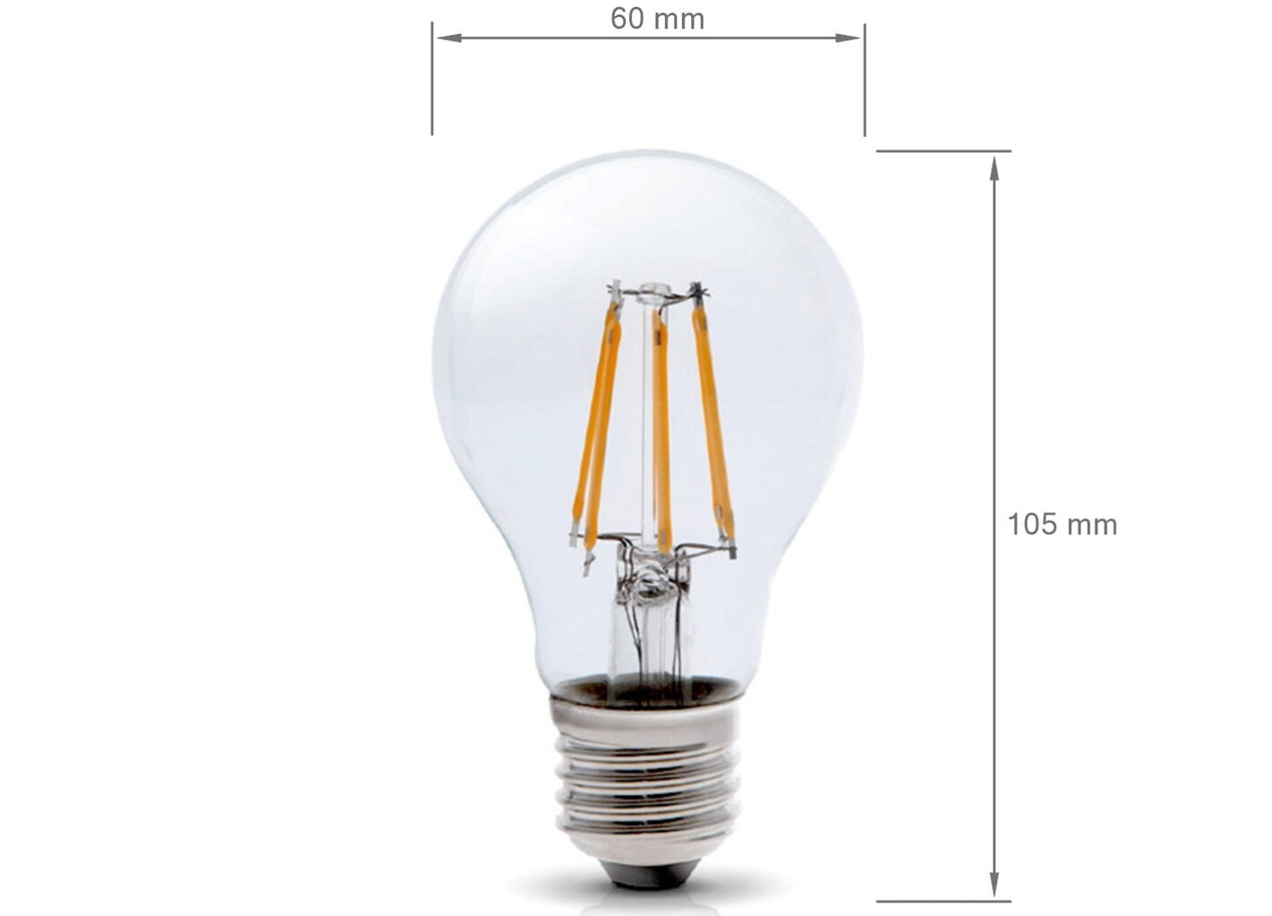 LED lemputė E27 11,5 W su siūlu - neutrali balta (4500K) kaina ir informacija | Elektros lemputės | pigu.lt