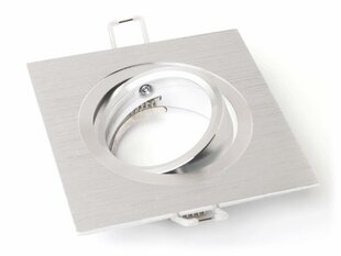 Алюминиевый галогенный светильник скрытого монтажа LED Almi - матовое серебро цена и информация | Монтируемые светильники, светодиодные панели | pigu.lt