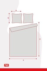 Комплект постельного белья, 160x200, 3 части цена и информация | Комплекты постельного белья | pigu.lt