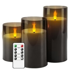 Eebuss LED žvakė, 3 vnt. kaina ir informacija | Žvakės, Žvakidės | pigu.lt
