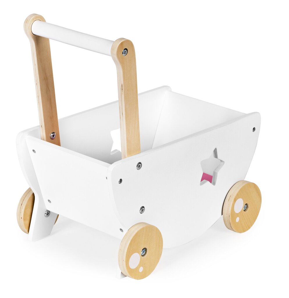 Medinis stumdukas - lėlių vežimėlis Ecotoys kaina ir informacija | Žaislai kūdikiams | pigu.lt