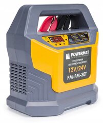 Mikroprocesorinis akumuliatoriaus įkroviklis Powermat PM-PM-30T, 12V/24V kaina ir informacija | Akumuliatorių krovikliai | pigu.lt