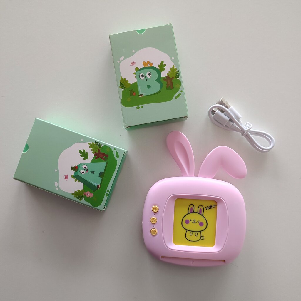 Elektroninis angliškų žodžių kortelių skaitytuvas Bunny цена и информация | Lavinamieji žaislai | pigu.lt