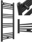 Vonios kambario radiatorius kopėčių formos radiatorius Puerto juodas 100/40 cm цена и информация | Gyvatukai, vonios radiatoriai | pigu.lt