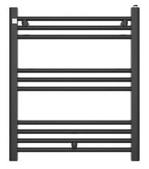Vonios kambario radiatorius kopėčių formos radiatorius Puerto 60/70 cm juodas kaina ir informacija | Gyvatukai, vonios radiatoriai | pigu.lt