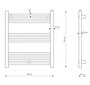 Vonios kambario radiatorius kopėčių formos radiatorius Puerto 60/70 cm juodas kaina ir informacija | Gyvatukai, vonios radiatoriai | pigu.lt