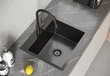 Plieninė kriauklė Aspe50 juoda kaina ir informacija | Virtuvinės plautuvės | pigu.lt