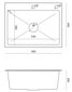 Plieninė kriauklė dozatorius kilimėlis krepšelis lenta rinkinys Aspe58 sidabrinė kaina ir informacija | Virtuvinės plautuvės | pigu.lt