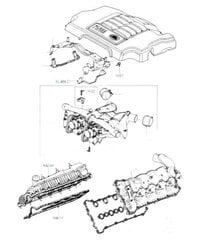 Dešinysis įsiurbimo kolektoriaus tarpiklis Land Rover LR005898, 1 vnt. kaina ir informacija | Auto reikmenys | pigu.lt
