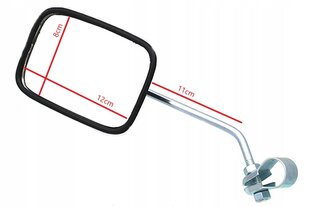 Dviračio galinio vaizdo veidrodėlis LU100850, juodas kaina ir informacija | Kiti dviračių priedai ir aksesuarai | pigu.lt