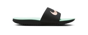 Nike šlepetės Kawa Slide, juoda-mėtinė цена и информация | Комнатные тапки женские | pigu.lt