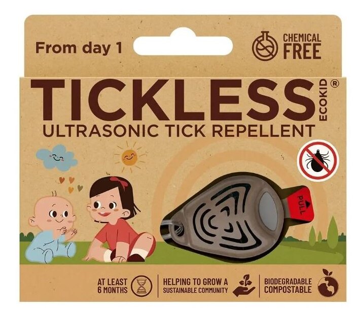 Ultragarsinė apsauga nuo erkių TickLess Eco Kid, 1 vnt. цена и информация | Priemonės nuo uodų ir erkių | pigu.lt