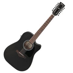 12-струнная электроакустическая гитара Ibanez AW8412CE-WK Artwood (Weathered black) цена и информация | Гитары | pigu.lt