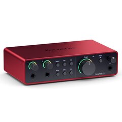 Аудио интерфейс Focusrite Scarlett 2i2 4th Gen  цена и информация | Принадлежности для музыкальных инструментов | pigu.lt