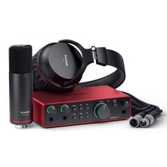 Комплект аудиоинтерфейса Focusrite Scarlett 2i2 Studio 4-го поколения цена и информация | Принадлежности для музыкальных инструментов | pigu.lt