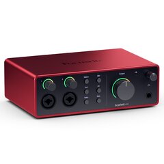 Аудио интерфейс Focusrite Scarlett 4i4 4th Gen  цена и информация | Принадлежности для музыкальных инструментов | pigu.lt