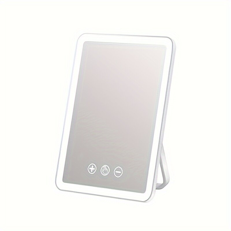Kosmetinis veidrodis LED Tech Zone, 23,5 x 16,5 cm kaina ir informacija | Kosmetinės, veidrodėliai | pigu.lt