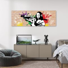 Paveikslas Banksy Mona Lisa Bazooka цена и информация | Репродукции, картины | pigu.lt
