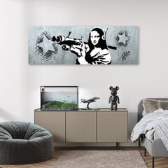 Paveikslas Banksy Mona Lisa Bazooka цена и информация | Репродукции, картины | pigu.lt